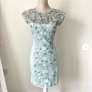 *French Connection mint embellished dress